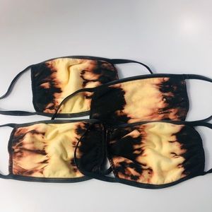 Bleached Cotton Washable Black New Face Mask